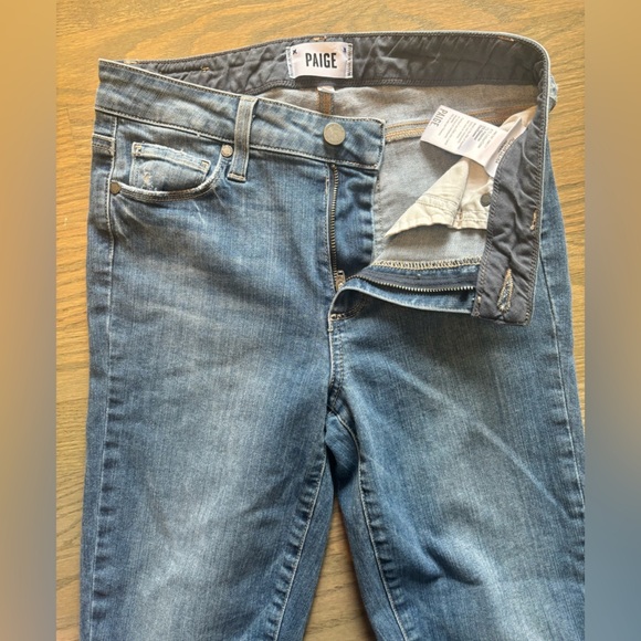 PAIGE Hoxton Ultra Skinny Blue Jeans Women’s size 25 - Picture 5 of 8
